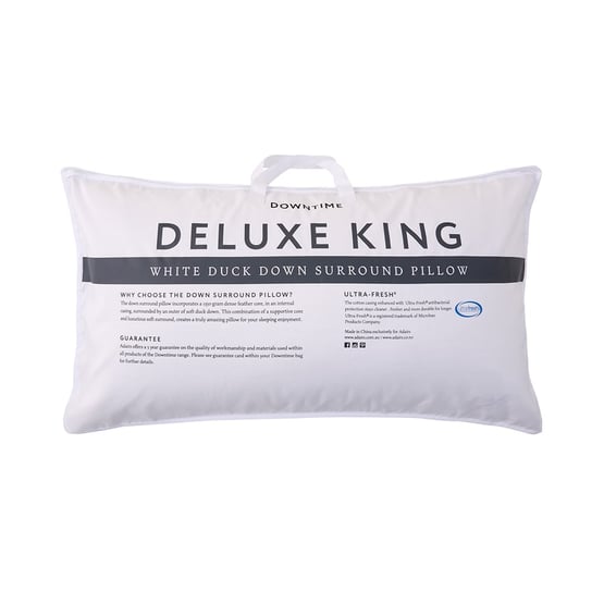 Deluxe White Duck Down Surround - King Pillow