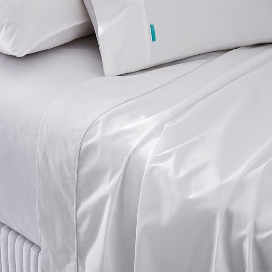 Fresh Cotton Percale White Sheet Set