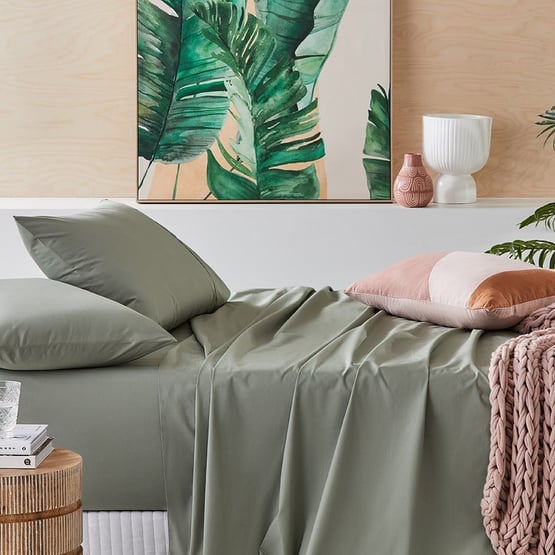 Fresh Cotton Percale Stem Sheet Set