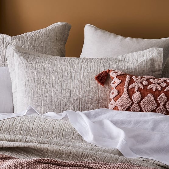 Vintage Washed Linen Coverlet Linen Separates