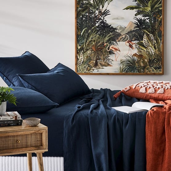 Vintage Washed Linen Sheet Separates in Old Navy