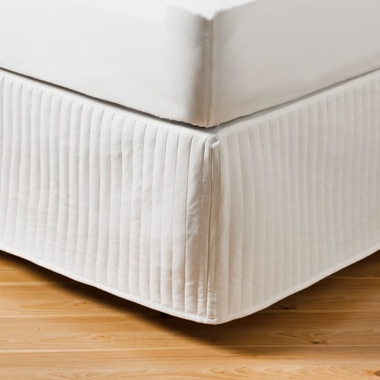 Fresh White Quilted Microfibre Valance