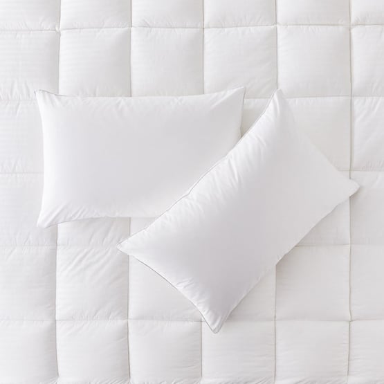 Cotton Pillow Protectors Twin Pack