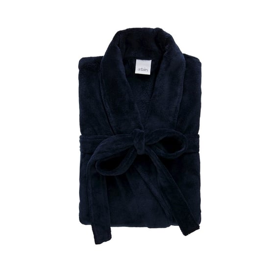Navy Microfibre Robe