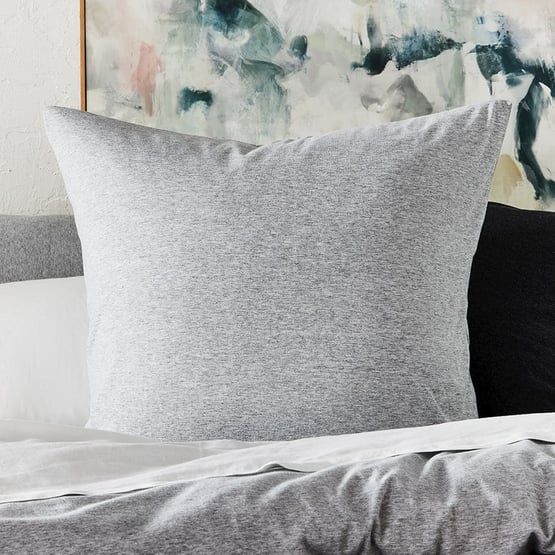 Ultra Soft Jersey Grey Marble Pillowcase