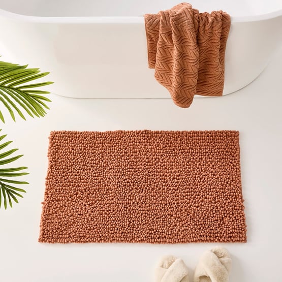 Microplush Earth Bobble Bath Mat