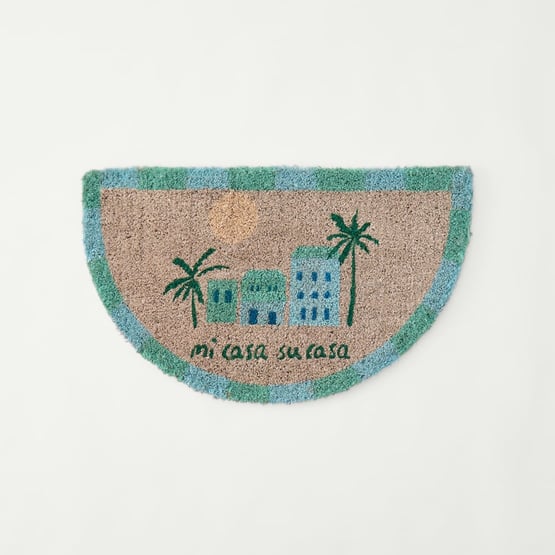 Coir Mi Casa Su Casa Green Doormat