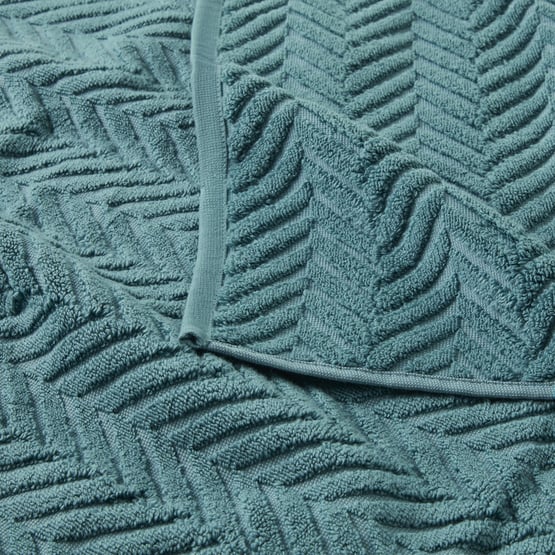 Mimosa Teal Marle Textured Towel Range