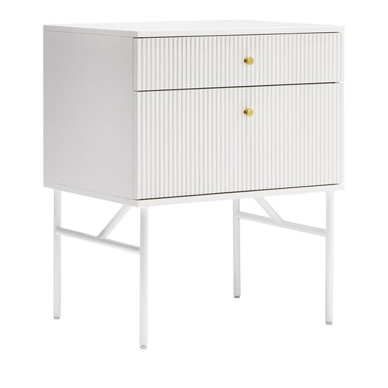 Elliott White Bedside Table