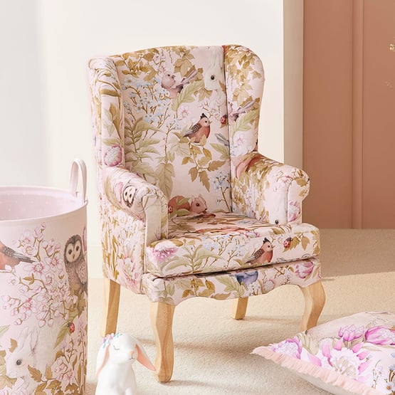 Fleur Harris Woodlands Pink Mini Armchair
