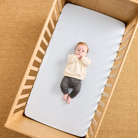 Stonewashed Cotton Blue Fitted Sheets Pack of 2