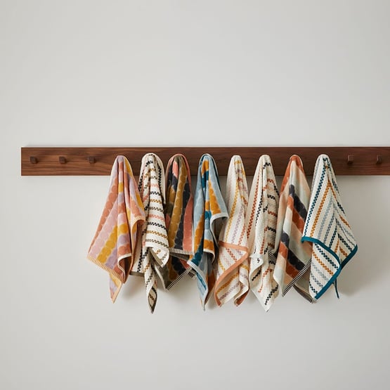 Mimi Apple & Pink Bamboo Cotton Tea Towel 2 Pack