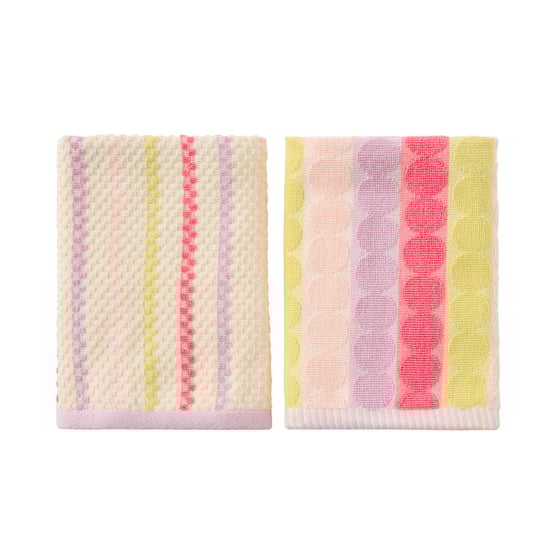 Mimi Pink Brights Cotton Bamboo Tea Towel Pack of 2