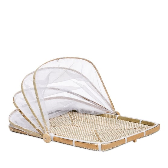 Aparri Outdoor White & Natural Plain Food Cover