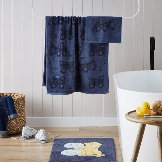 Construction Zone Navy Towel Range