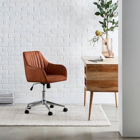 Munich Tan Desk Chair  