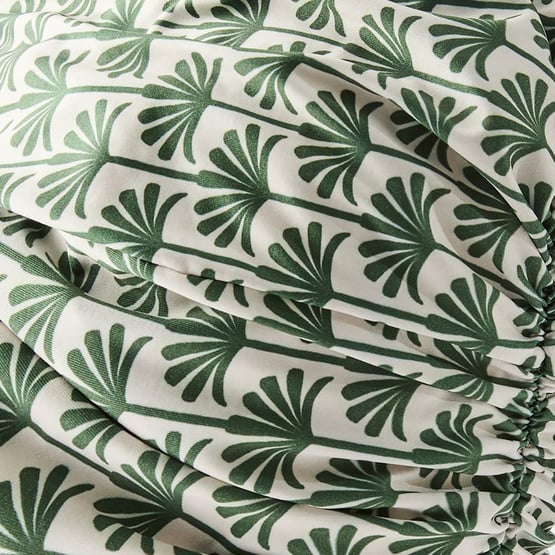 Printed Green Palm Shower Cap
