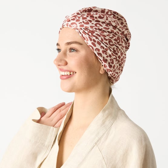 Printed Sorrento Leopard Shower Cap 