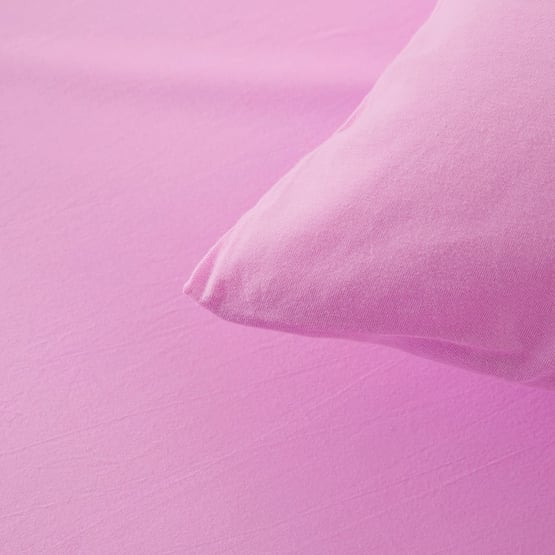 Cotton Jersey Lilac Fitted Sheet Set