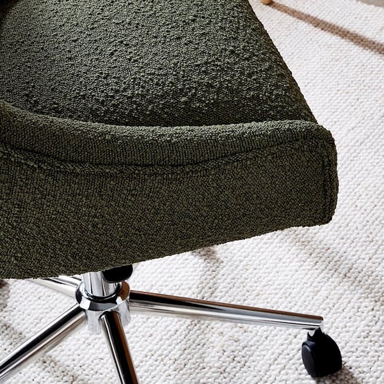 Neville Forest Boucle Desk Chair 