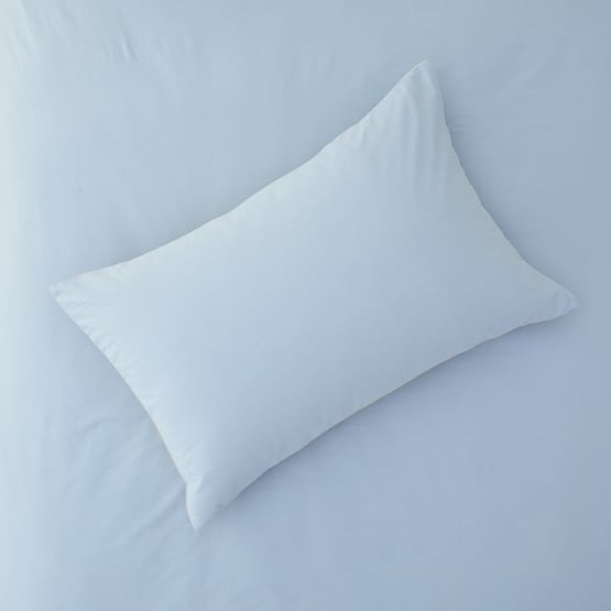 Olsen Natural & Sky Blue Linen Cotton Quilt Cover Set