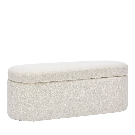 Memphis Cream Boucle Blanket Box 