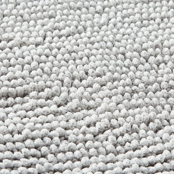  Microplush Grey Marle Bobble Bath Runner