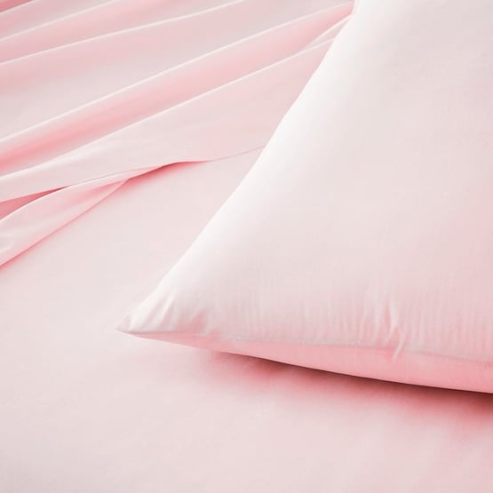 Dreamy Cotton Crystal Pink Sheet Set