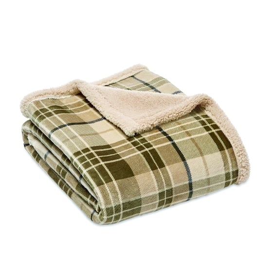 Maisy Biscuit & Forest Check Pet Blanket
