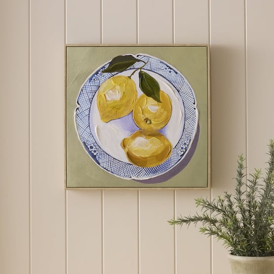 Fruit Bowl Lemon Canvas