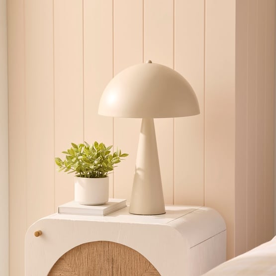 Porcini Oyster Gray Table Light