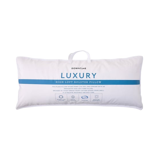 Luxury High Loft White Bolster Pillow