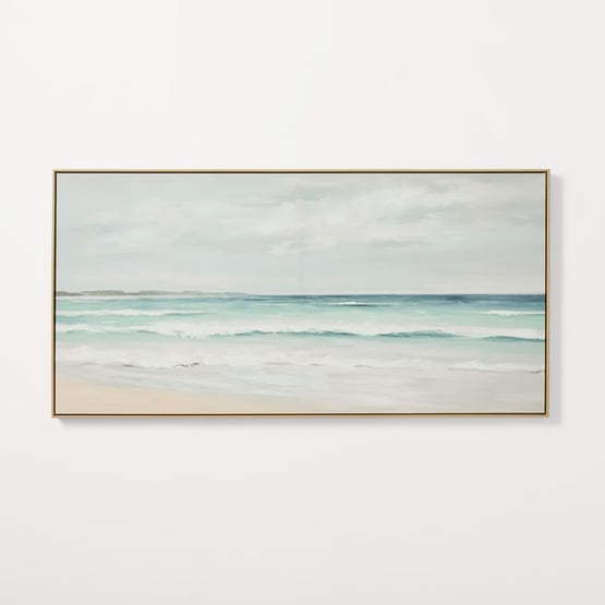Ocean Misty Bay Landscape Canvas
