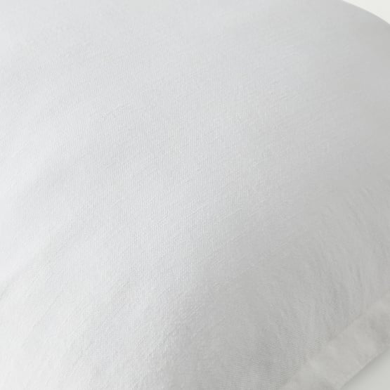 Jamie Linen White Cotton Cushion