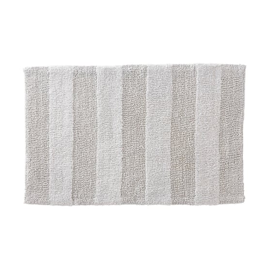 Morgan Soft Grey Stripe Bath Mat
