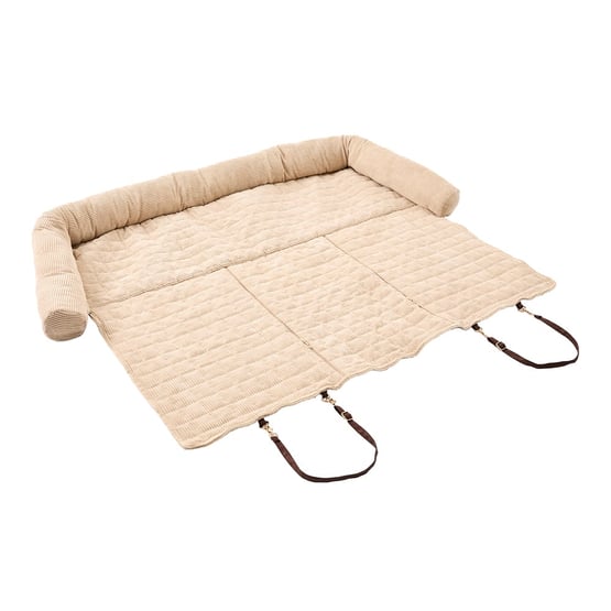 Maisy Biscuit Corduroy Double Fold-Out Pet Bed