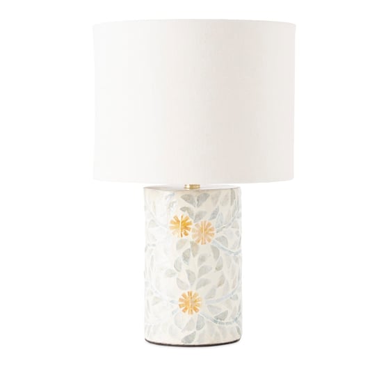 Verona Green & White Table Light