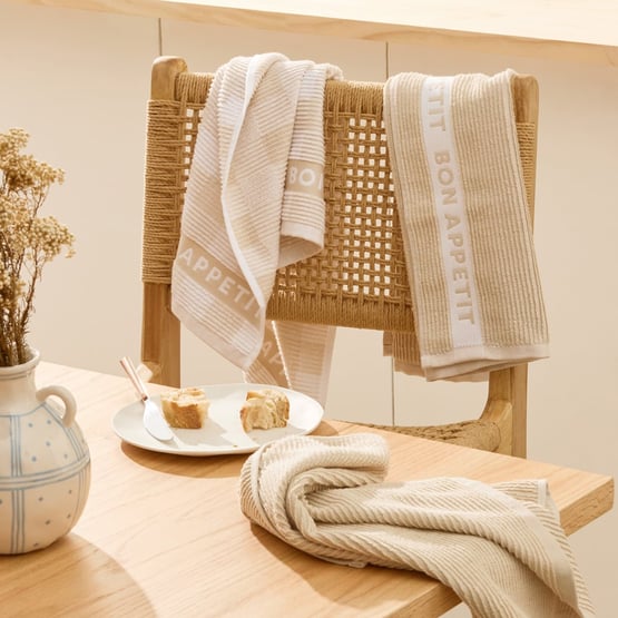 Australian Cotton Natural Tea Towels Pack of 3