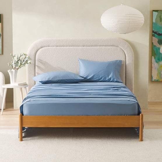 Worlds Softest Cotton Bluestone Fitted Sheet Separates