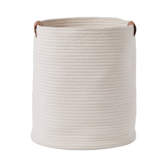 Cooper Natural & Tan Large Round Storage Basket