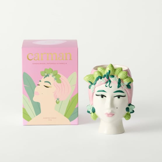 Carman Sandalwood Patchouli & Vanilla Candle 510g