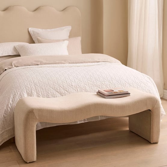 Maeve Vanilla Bench Seat