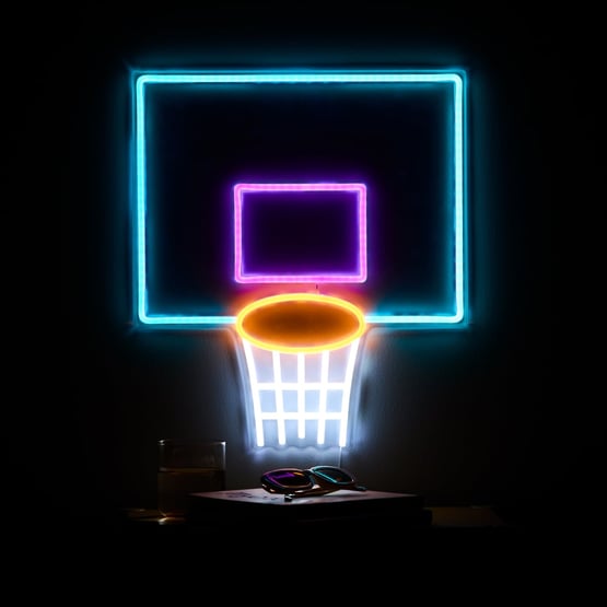 Basketball Hoop Neon Light