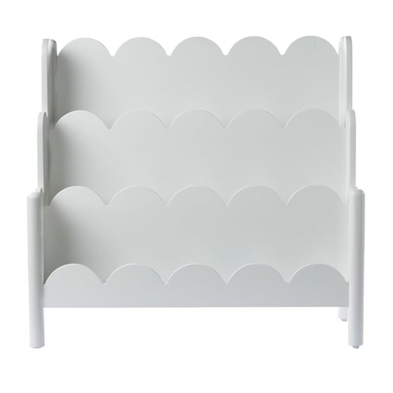 Sadie Scallop White Book Tidy