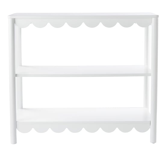 Sadie Scallop White Storage Shelf