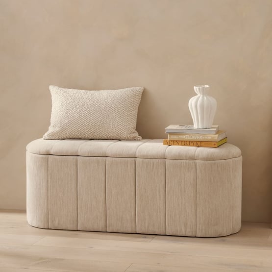 Belfort Cream Marle Blanket Box