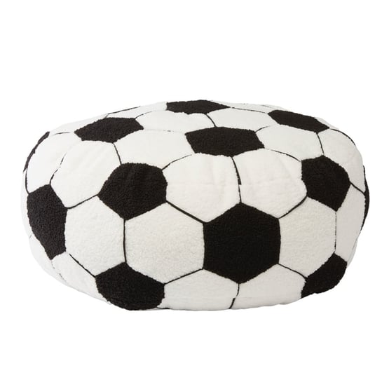 Soccer Black & White Floor Cushion