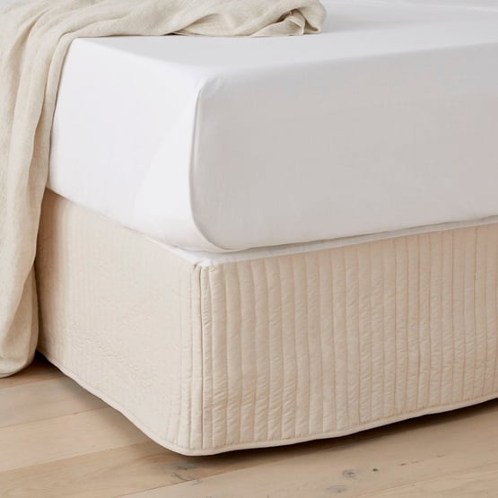 Fresh Sand Marle Quilted Valance