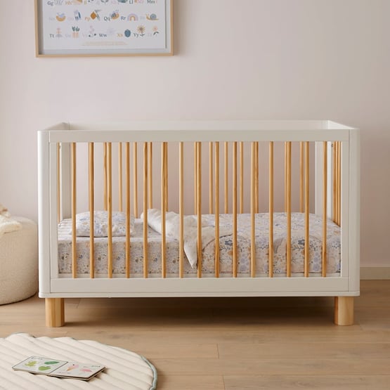 Carter White & Natural Cot