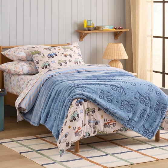 Estonia Blue Vehicles Blanket